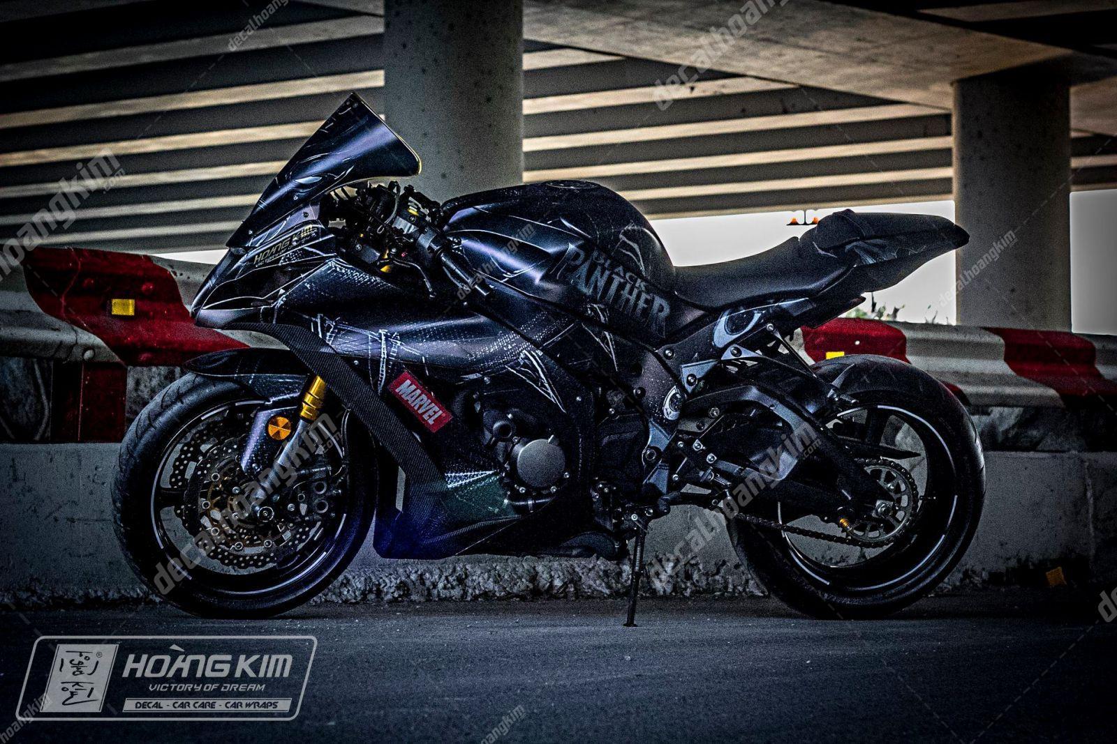 tem xe kawasaki zx10r, tem trùm báo đen